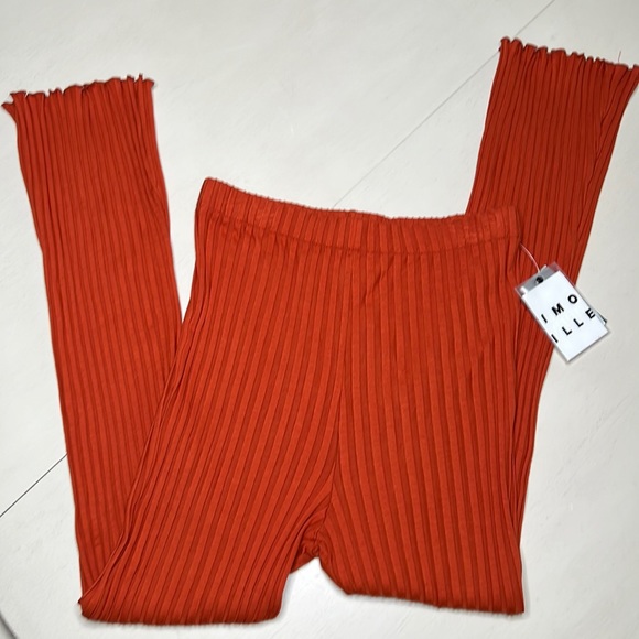 NWT - Simon Miller Orange Rib Pant - Size L - Picture 4 of 8